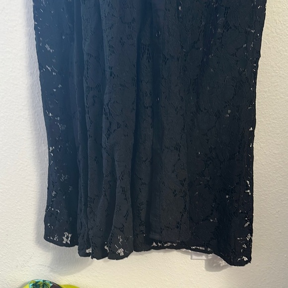 Zara Black Lace Button-Up Dress XXl - Picture 7 of 10